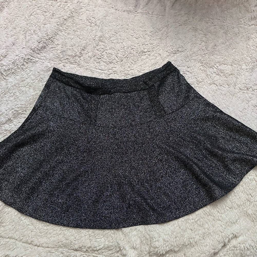 Candie's Shimmering Black Skater Skirt